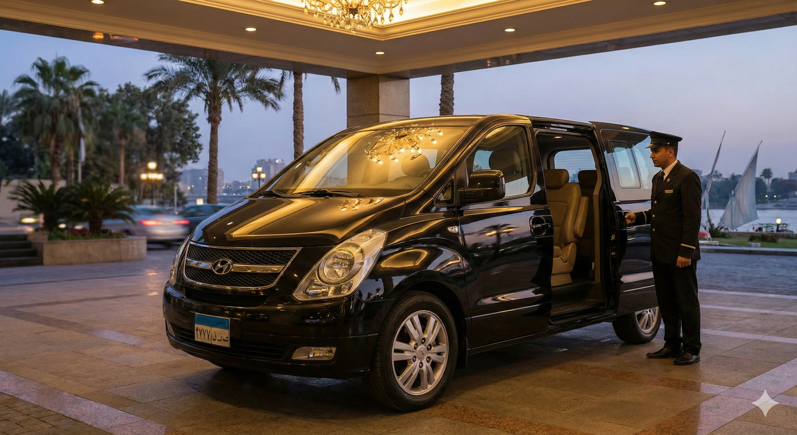 تاجير سياره 7 راكب مع السائق